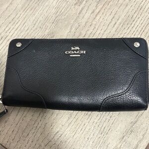 Coach Black Leather Wallet